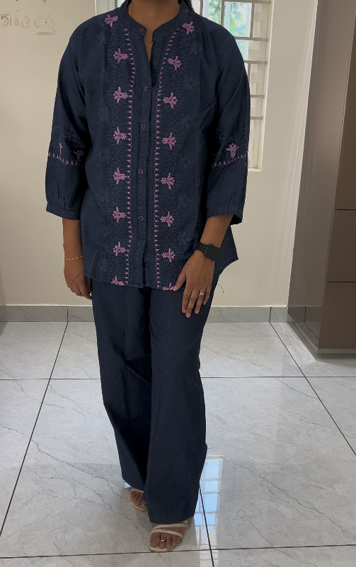 Denim co-ords set in Indigo Blue